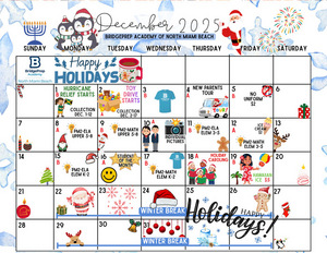 ✨December  2025 Activity Calendar ✨